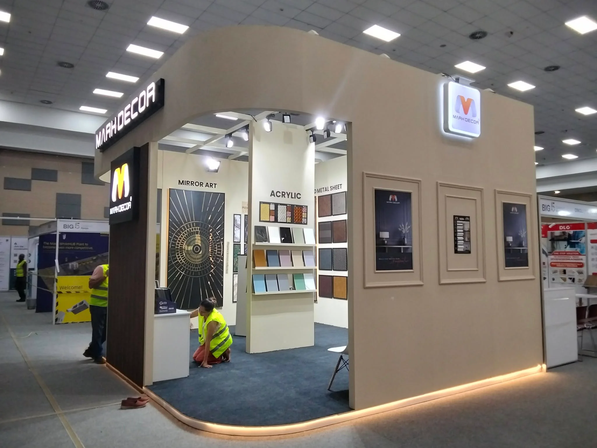 Big 5 Sarit product launch exhibition build